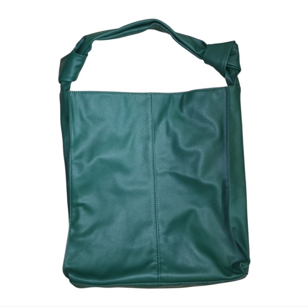 Anthropologie Urban Originals North South Knotted Tote In Green Magnetic Closure - Picture 8 of 12